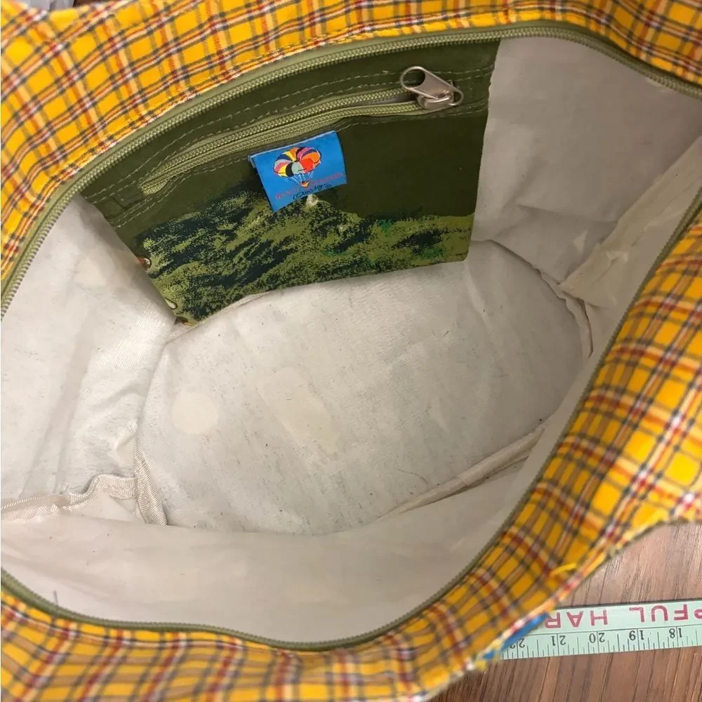 Anne Ormsby canvas 90’s Green Golf-Themed Tote Bag - Picture 9 of 15